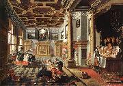 BASSEN, Bartholomeus van, Renaissance Interior with Banqueters f